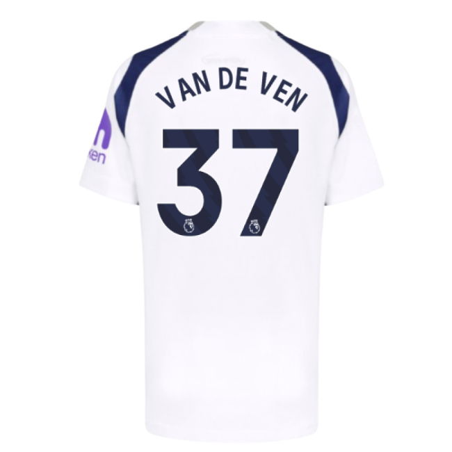 2025-2026 Tottenham Hotspur Home Shirt (Kids) (Van De Ven 37)