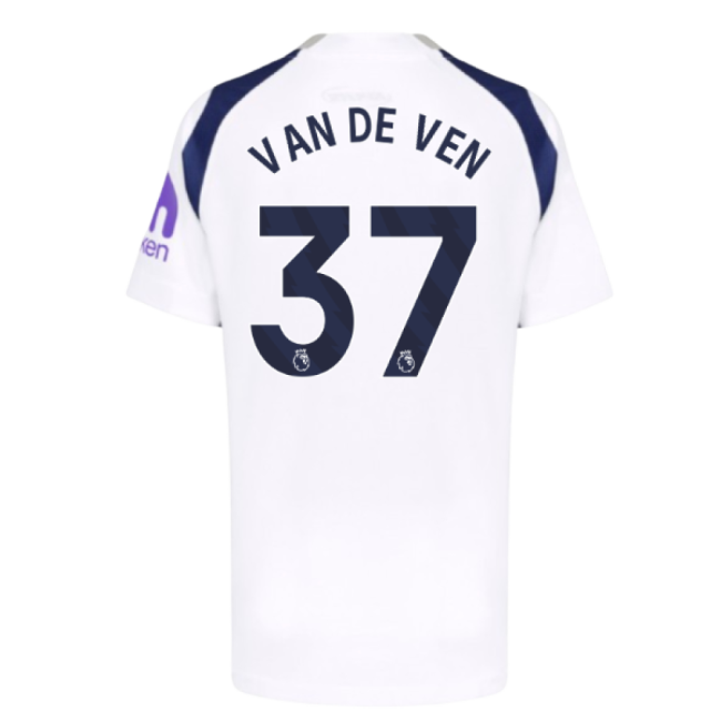 2025-2026 Tottenham Hotspur Home Shirt (Kids) (Van De Ven 37)