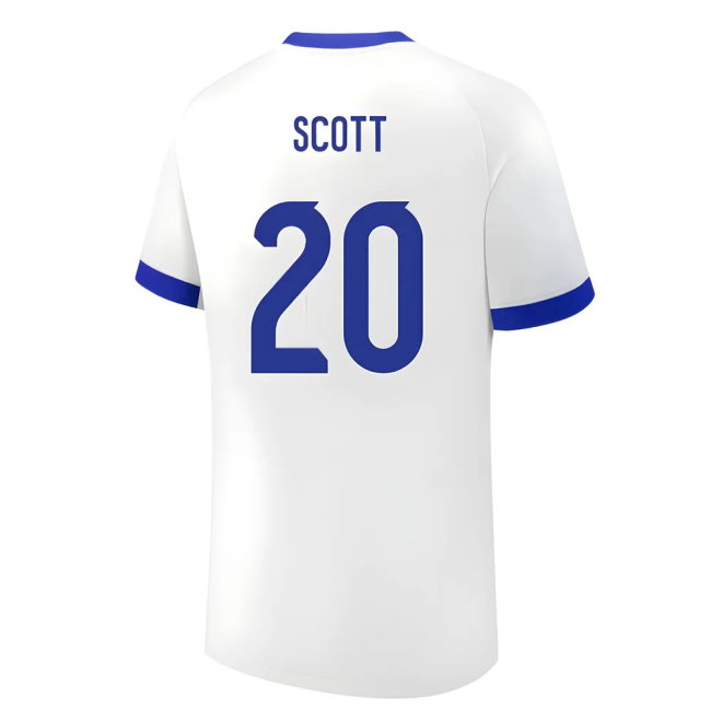 2025 England Womens Team Home Shirt (Kids) (SCOTT 20)