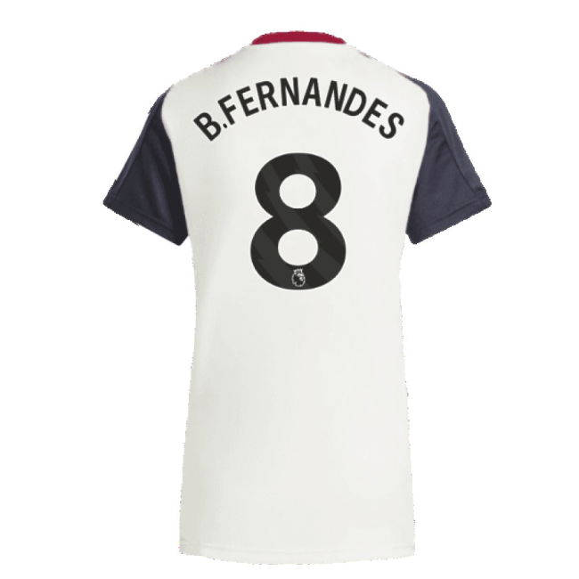2025 Man Utd Training Jersey (Off White) - Womens (B.Fernandes 8)