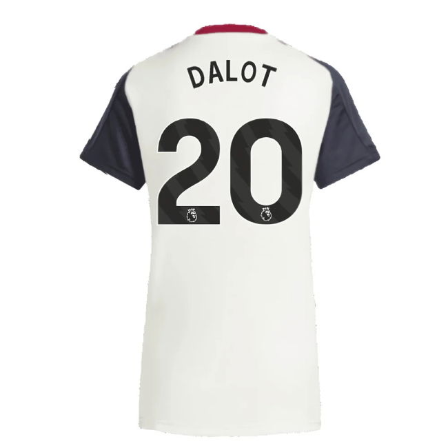 2025 Man Utd Training Jersey (Off White) - Womens (Dalot 20)
