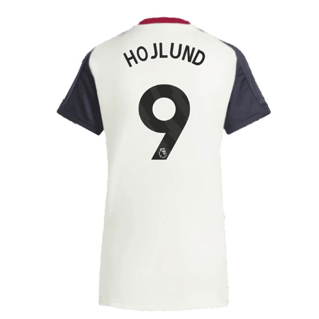 2025 Man Utd Training Jersey (Off White) - Womens (Hojlund 9)