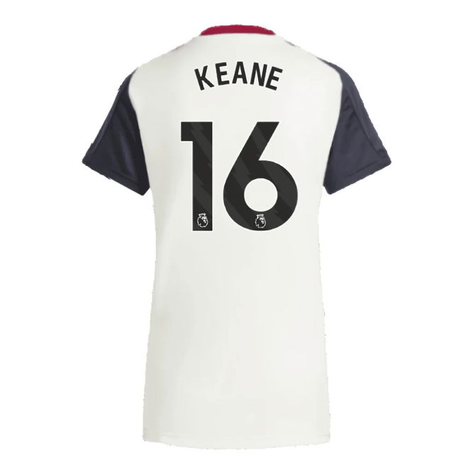 2025 Man Utd Training Jersey (Off White) - Womens (Keane 16)