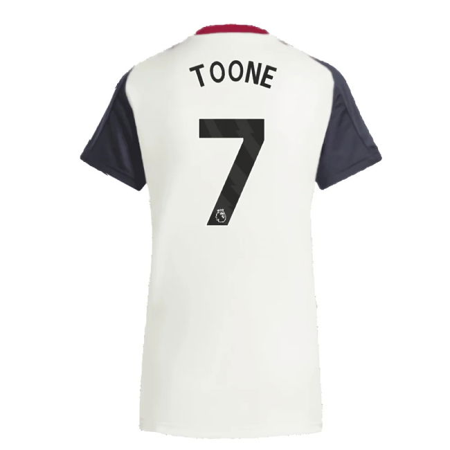 2025 Man Utd Training Jersey (Off White) - Womens (Toone 7)