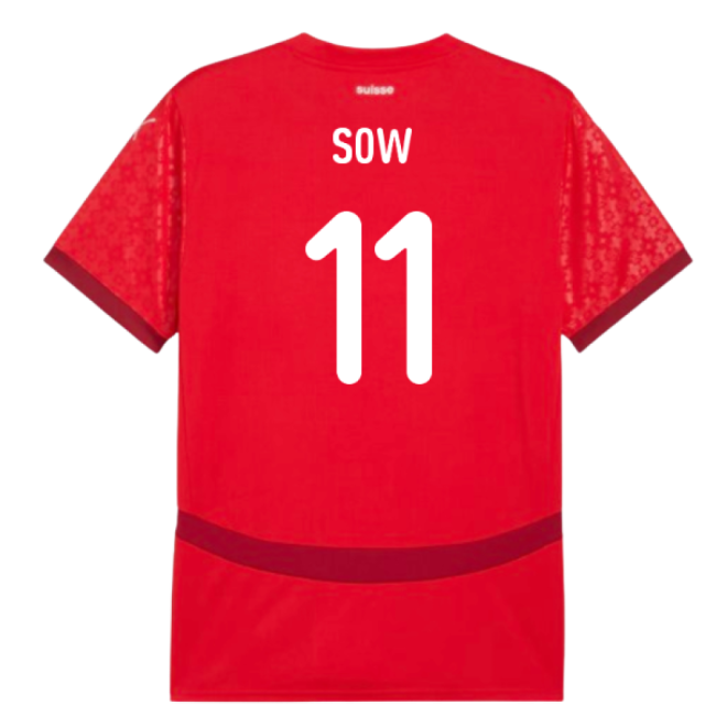 2025 Switzerland EUR25 Home Shirt (Unisex) (Sow 11)