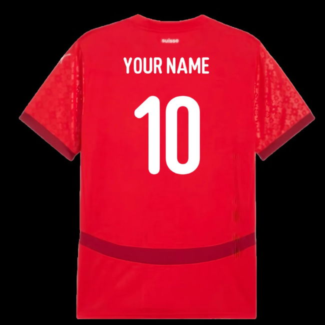 2025 Switzerland EUR25 Home Shirt (Unisex) (Your Name)