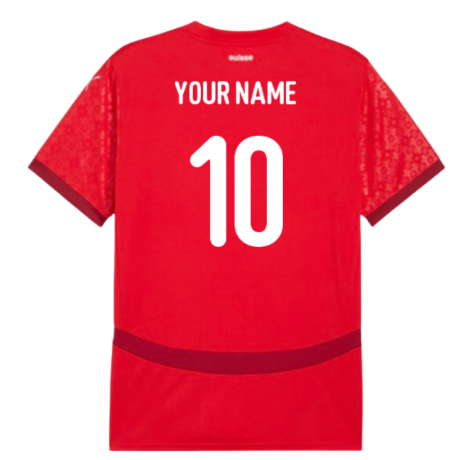 2025 Switzerland EUR25 Home Shirt (Unisex) (Your Name)