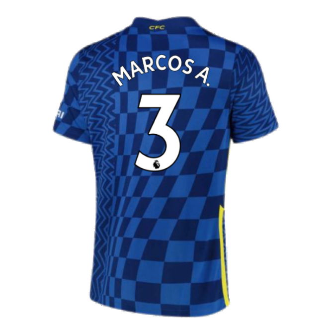 2021-2022 Chelsea Home Shirt (MARCOS A. 3)