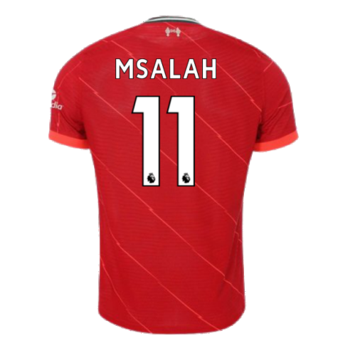 Liverpool 2021-2022 Vapor Home Shirt (M SALAH 11)