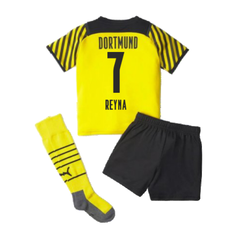 2021-2022 Borussia Dortmund Home Mini Kit (REYNA 7)