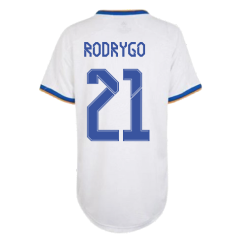 Real Madrid 2021-2022 Womens Home Shirt (RODRYGO 21)