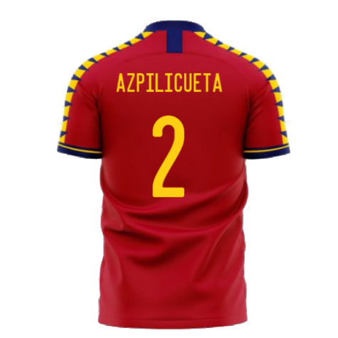 Spain 2023-2024 Home Concept Football Kit (Libero) (AZPILICUETA 2)
