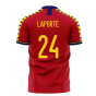 Spain 2023-2024 Home Concept Football Kit (Libero) (LAPORTE 24)