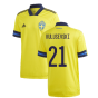 2020-2021 Sweden Home Adidas Football Shirt (KULUSEVSKI 21)