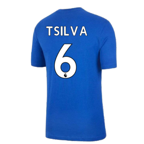 2021-2022 Chelsea Swoosh Club Tee (Blue) (T SILVA 6)