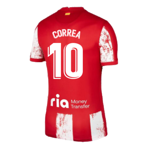 2021-2022 Atletico Madrid Home Shirt (Kids) (CORREA 10)
