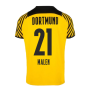 2021-2022 Borussia Dortmund Authentic Home Shirt (MALEN 21)
