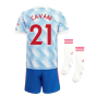 Man Utd 2021-2022 Away Mini Kit (CAVANI 21)