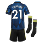 Man Utd 2021-2022 Third Mini Kit (Blue) (CAVANI 21)
