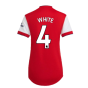 Arsenal 2021-2022 Home Shirt (Ladies) (WHITE 4)