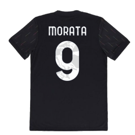 2021-2022 Juventus Away Shirt (Kids) (MORATA 9)