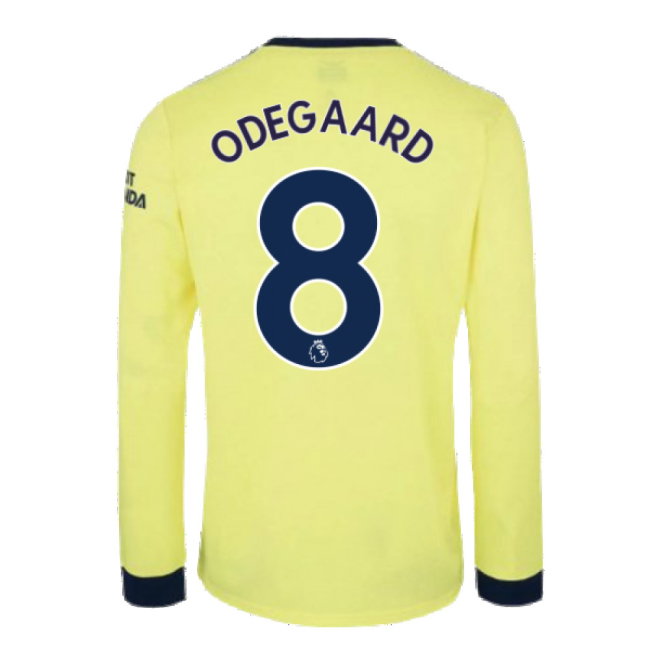 Arsenal 2021-2022 Long Sleeve Away Shirt (ODEGAARD 8)