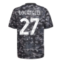 2021-2022 Juventus Pre-Match Training Shirt (Grey) (LOCATELLI 27)