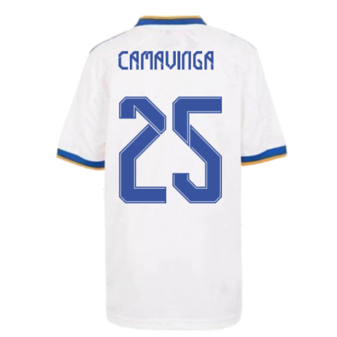 Real Madrid 2021-2022 Home Shirt (Kids) (CAMAVINGA 25)