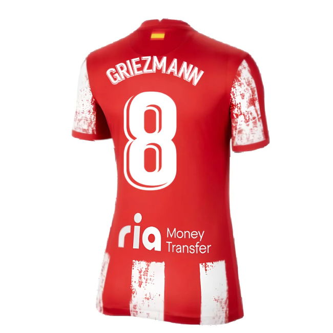 2021-2022 Atletico Madrid Womens Home Shirt (GRIEZMANN 8)