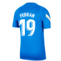 2021-2022 Barcelona Training Shirt (Blue) (FERRAN 19)