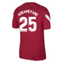 2021-2022 Barcelona Elite Training Shirt (Red) (AUBAMEYANG 25)
