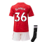 2020-2021 Man Utd Adidas Home Little Boys Mini Kit (Elanga 36)