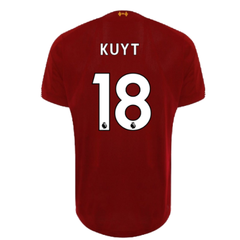 2019-2020 Liverpool Home European Shirt (Kuyt 18)