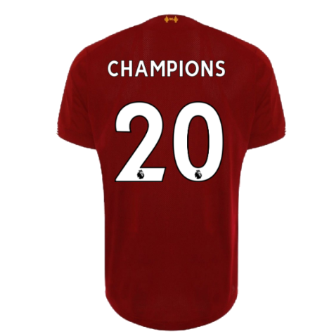 2019-2020 Liverpool Home European Shirt (Champions 20)