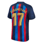 2022-2023 Barcelona Home Shirt (Kids) (AUBAMEYANG 17)