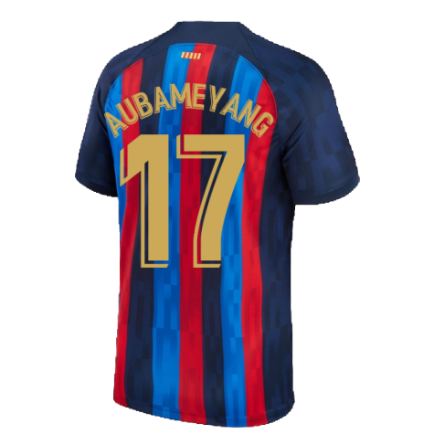 2022-2023 Barcelona Home Shirt (Ladies) (AUBAMEYANG 17)