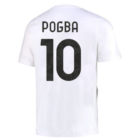 2022-2023 Juventus DNA Graphic Tee (White) (POGBA 10)