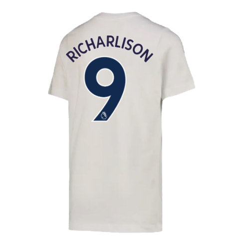 2022-2023 Tottenham Crest Tee (White) - Kids (RICHARLISON 9)