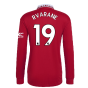 2022-2023 Man Utd Long Sleeve Home Shirt (R VARANE 19)