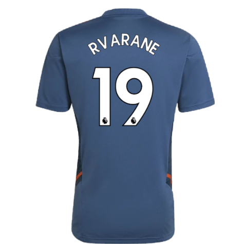 2022-2023 Man Utd Training Shirt (Blue) (R VARANE 19)