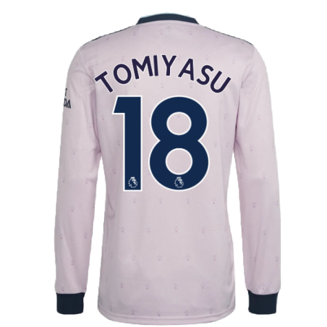 2022-2023 Arsenal Long Sleeve Third Shirt (TOMIYASU 18)