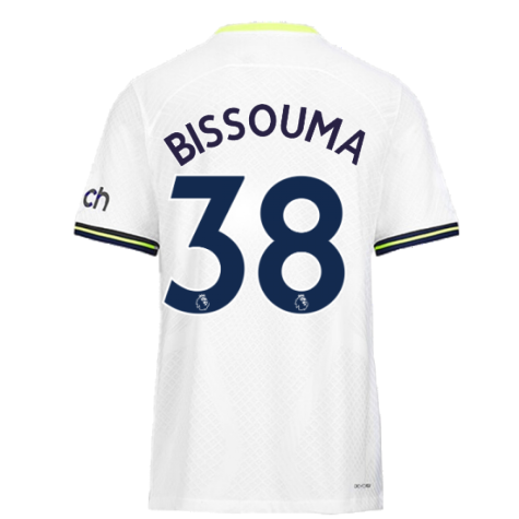 2022-2023 Tottenham Vapor Home Shirt (BISSOUMA 38)