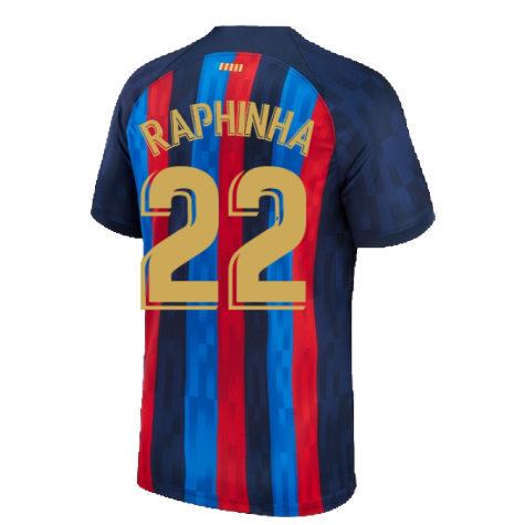 2022-2023 Barcelona Home Shirt (Ladies) (RAPHINHA 22)