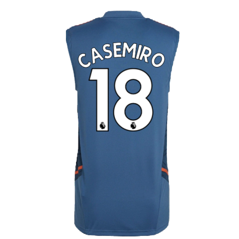 2022-2023 Man Utd Sleeveless Jersey (Blue) (CASEMIRO 18)