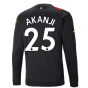 2022-2023 Man City Long Sleeve Away Shirt (AKANJI 25)