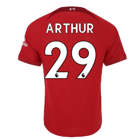 2022-2023 Liverpool Vapor Home Shirt (ARTHUR 29)