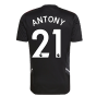 2022-2023 Man Utd Training Shirt (Black) (ANTONY 21)