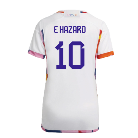 2022-2023 Belgium Away Shirt (Ladies) (E HAZARD 10)