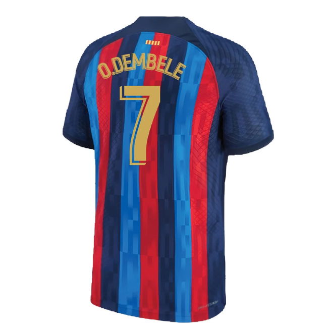 2022-2023 Barcelona CL Training Shirt (Grey) (O.DEMBELE 7)
