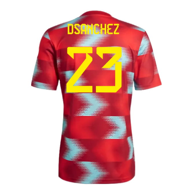 2022-2023 Colombia Pre-Match Shirt (Red) (D.SANCHEZ 23)